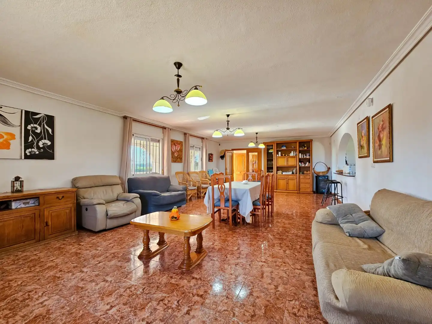 Sala de estar de Finca rústica en venta en Algorfa con Aire acondicionado, Calefacción y Terraza