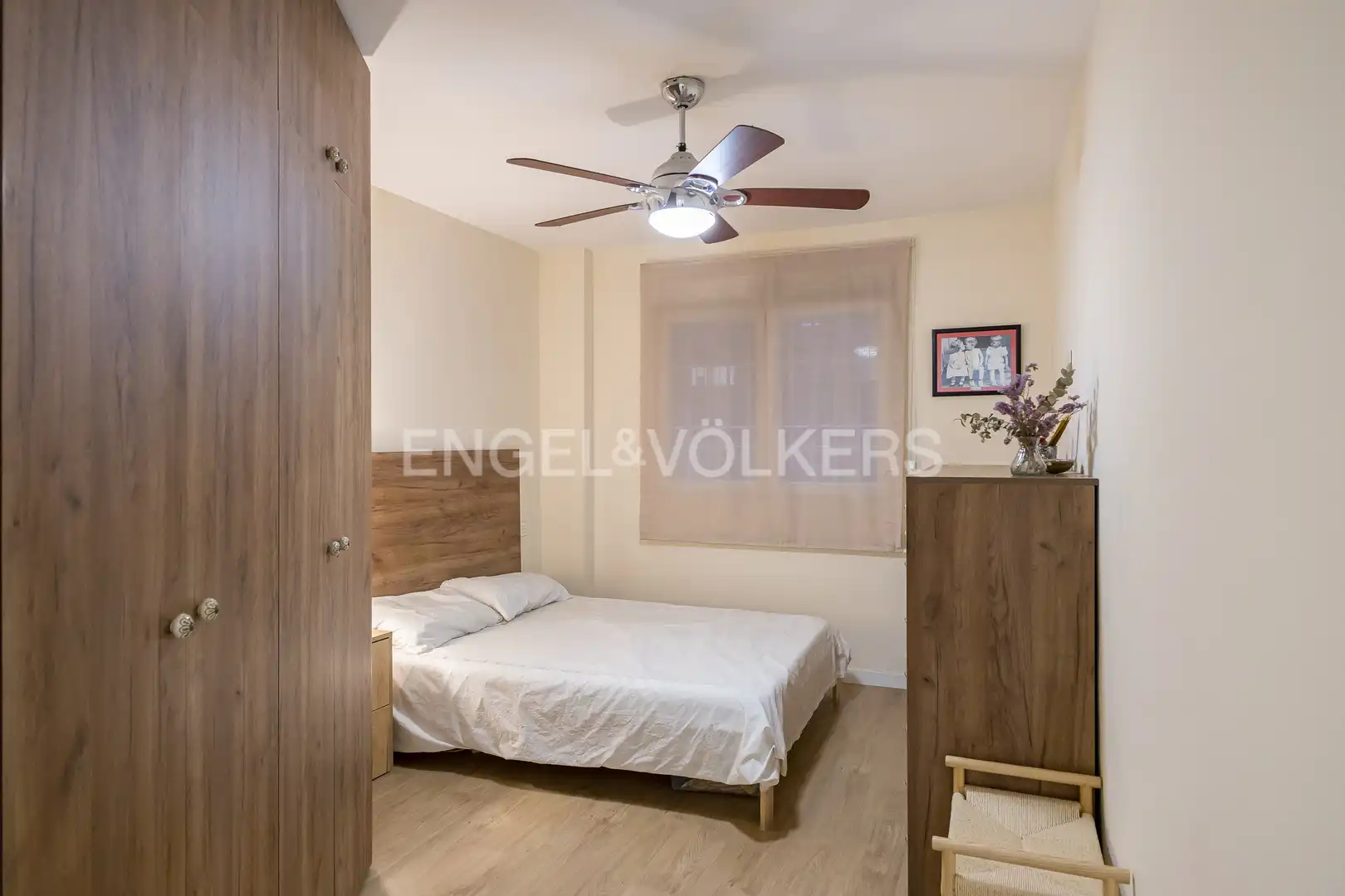 Schlafzimmer von Wohnung zur Miete in Madrid mit Klimaanlage und Heizung
