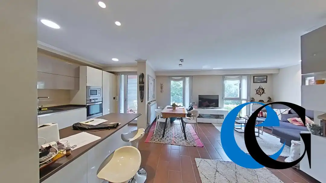Cocina de Piso de alquiler en Orio con Calefacción, Jardín privado y Piscina