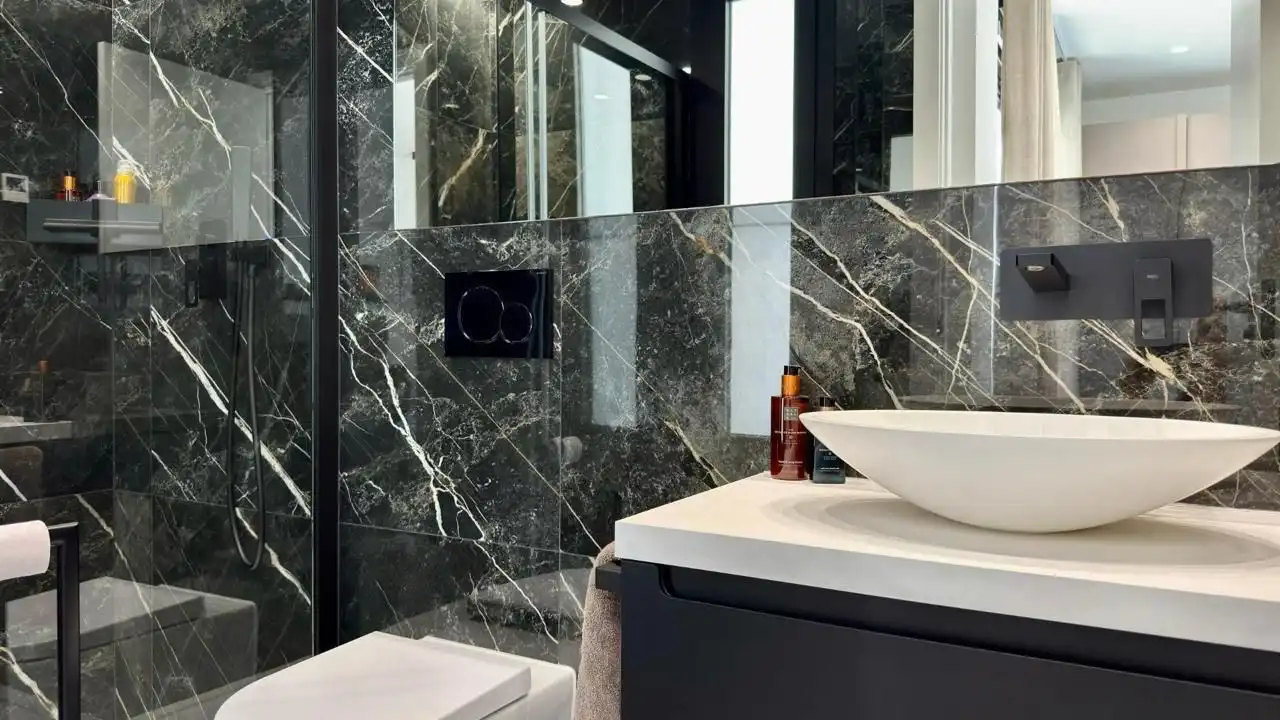 Baño de Casa o chalet de alquiler en Finestrat con Aire acondicionado, Calefacción y Jardín privado