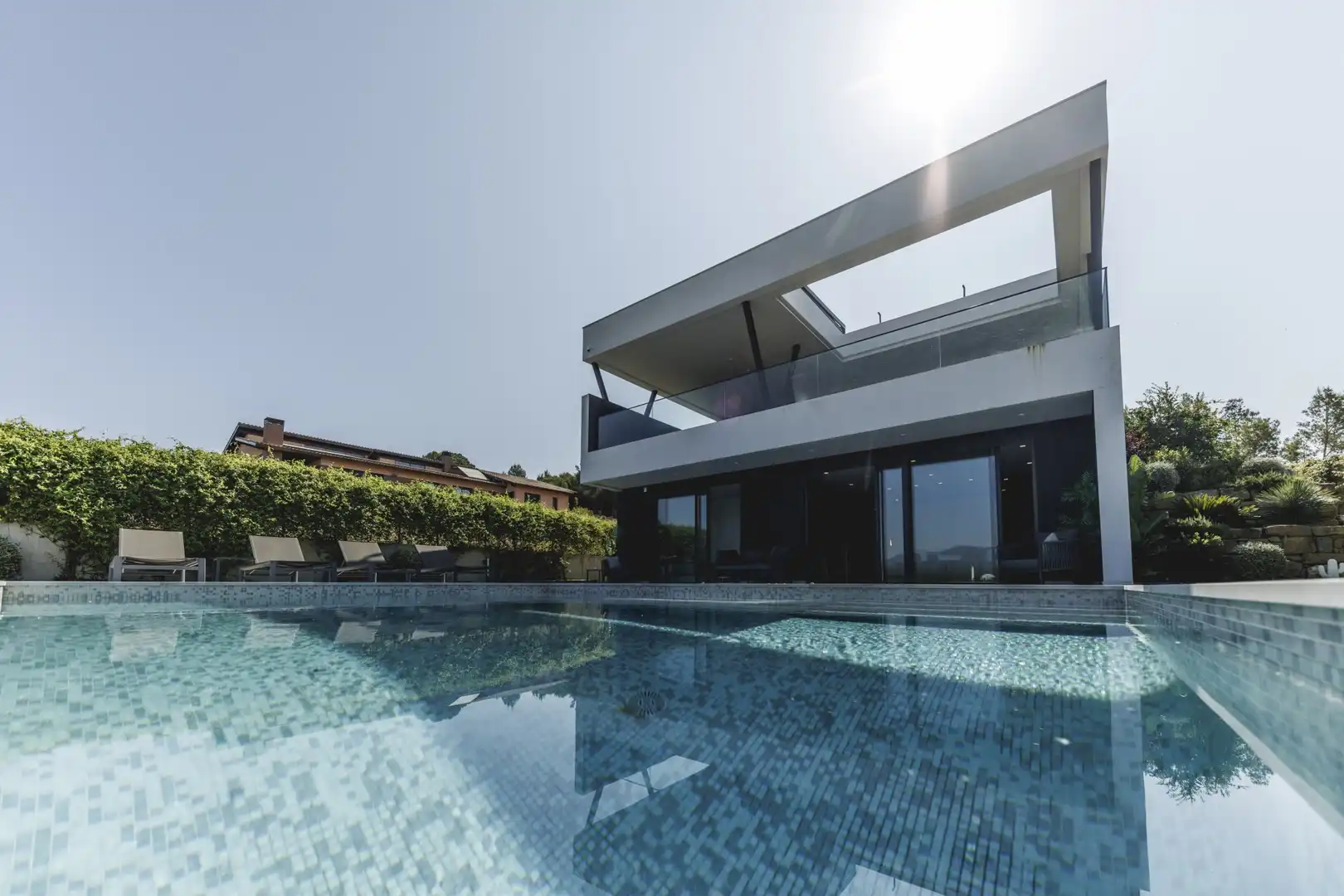 Swimming pool of Houses for sale in Sant Julià de Ramis  with Air Conditioner, Heating and Terrace