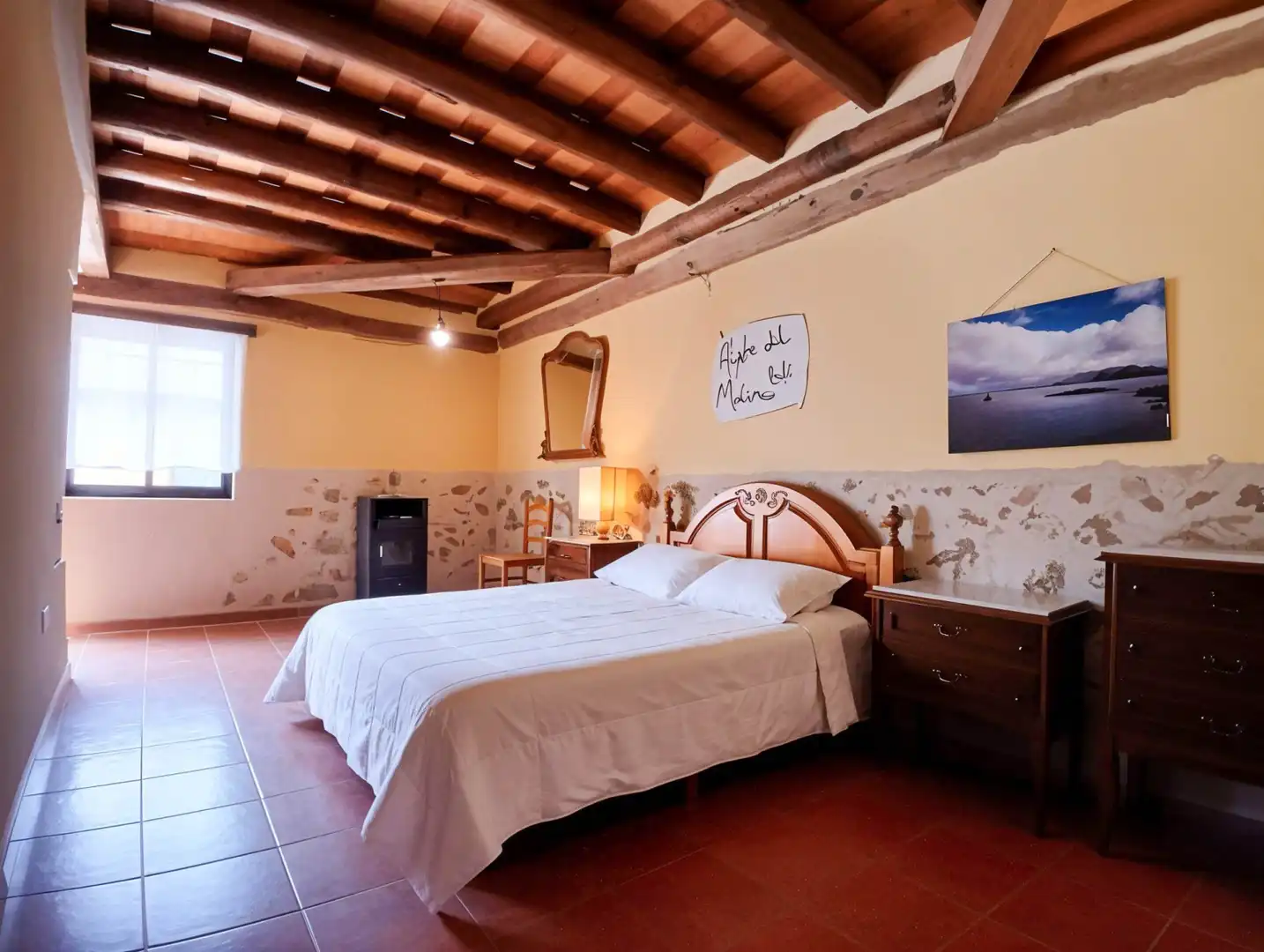 Schlafzimmer von Haus oder Chalet zum Verkauf in Santa María la Real de Nieva mit Privatgarten