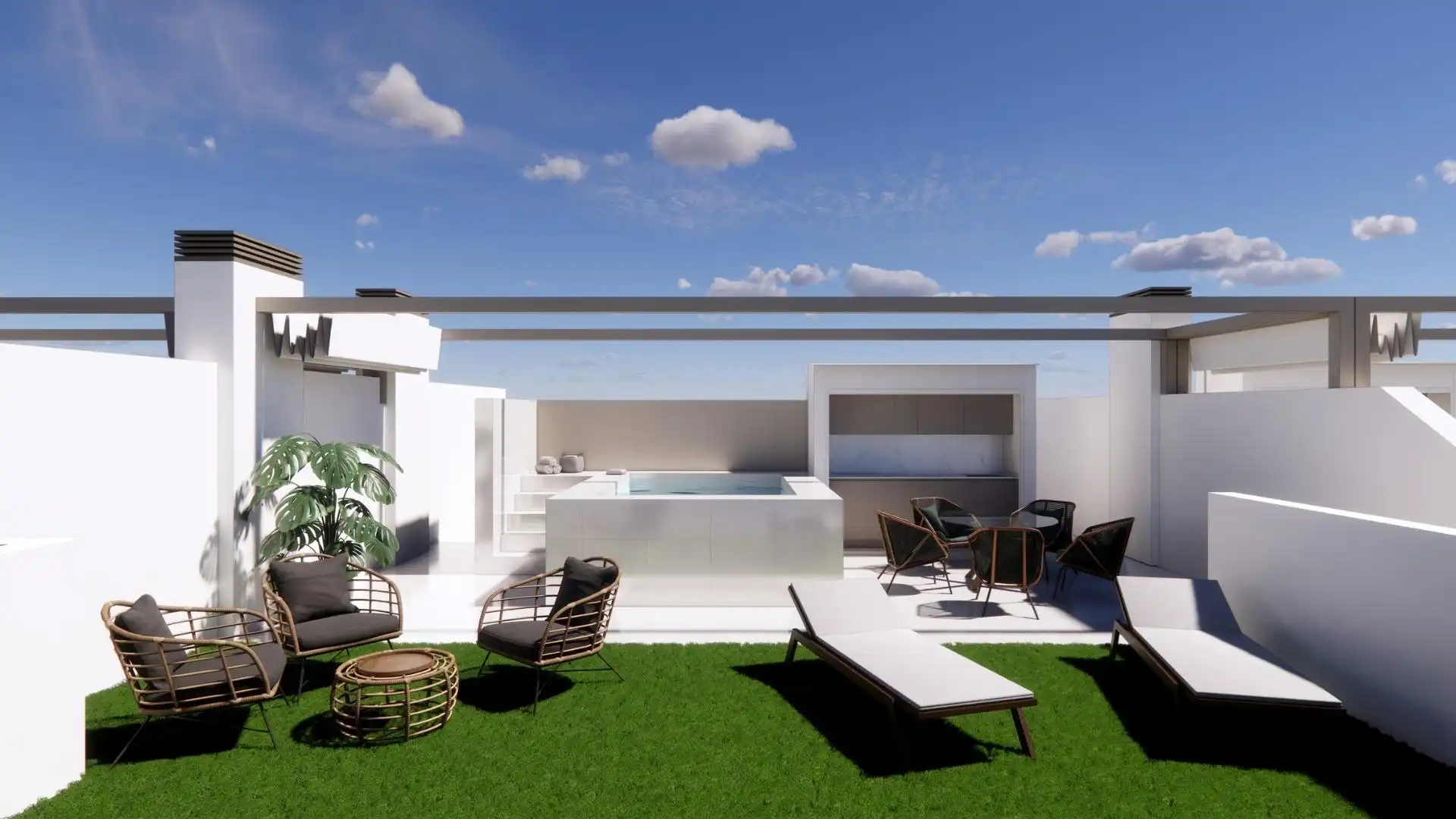 Terrassa de Casa o xalet en venda en Pilar de la Horadada amb Jardí privat, Terrassa i Piscina