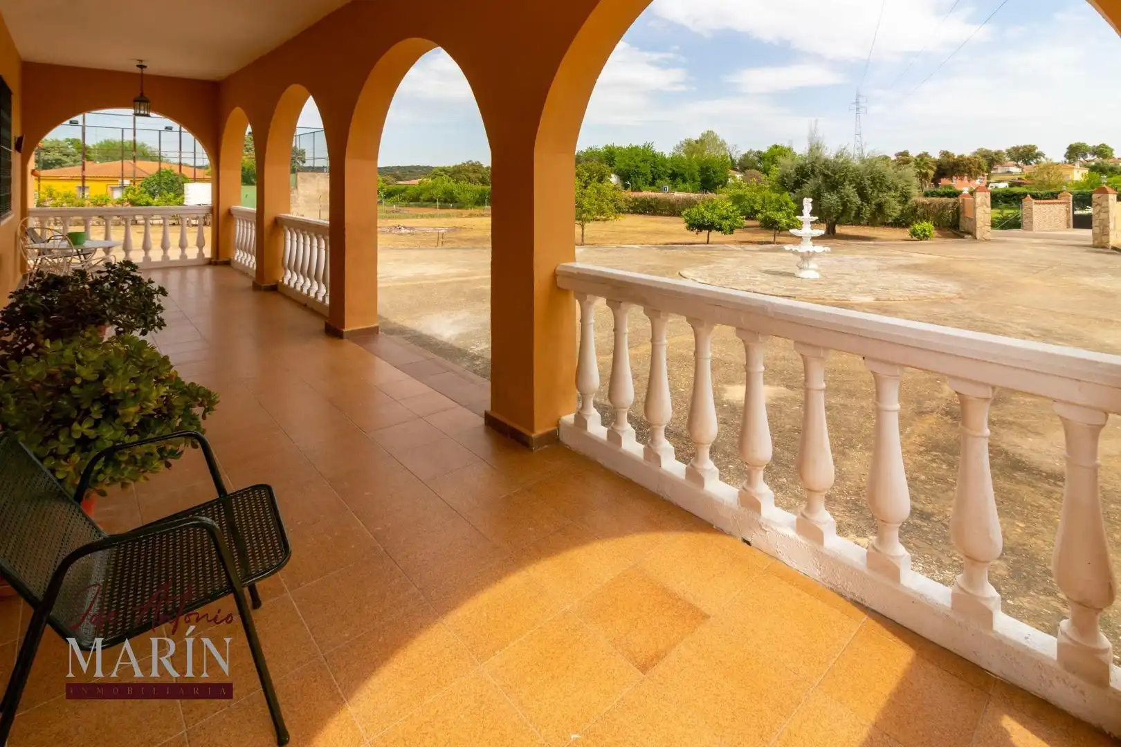 Terraza de Casa o chalet en venta en Badajoz con Aire acondicionado, Jardín privado y Piscina