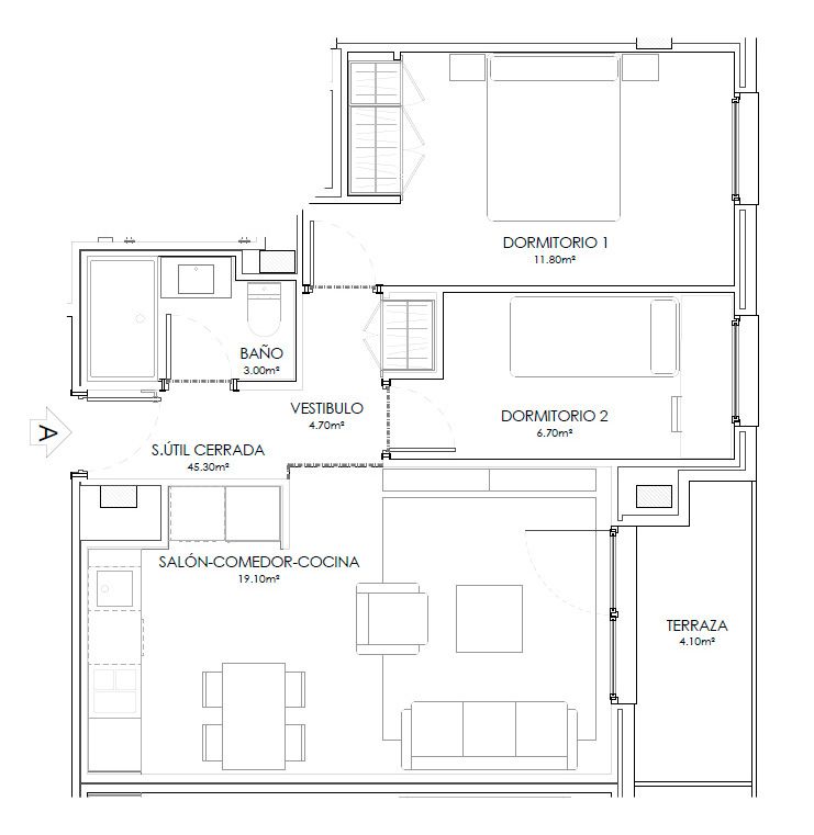 Flat for sale in Marchamalo  with Heating, Terrace and Storage room