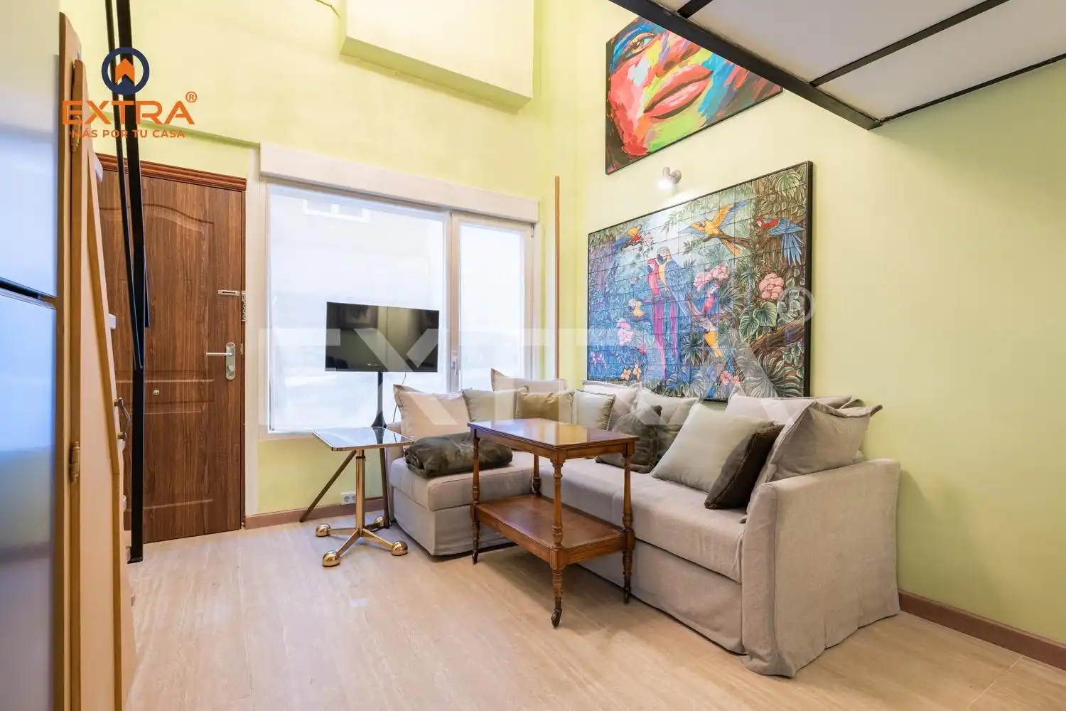 Living room of Ground floor for rent in Madrid  with Heating and Furnished
