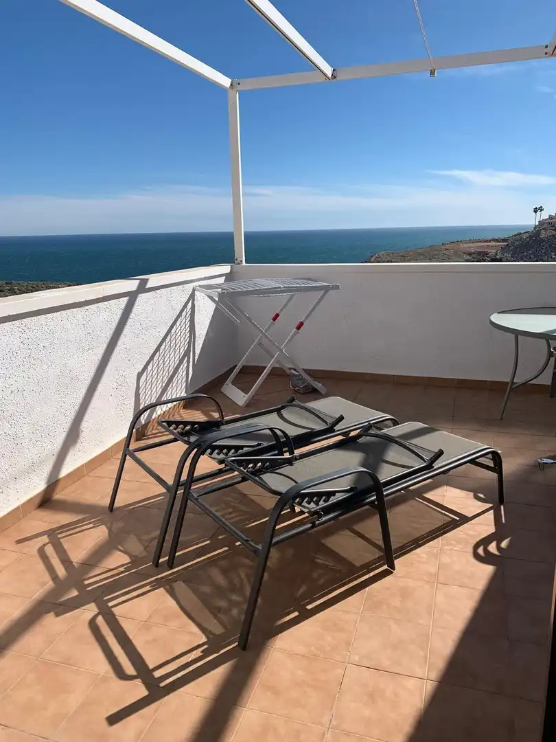 Terrassa de Dúplex de lloguer en Santa Pola amb Aire condicionat, Calefacció i Jardí privat