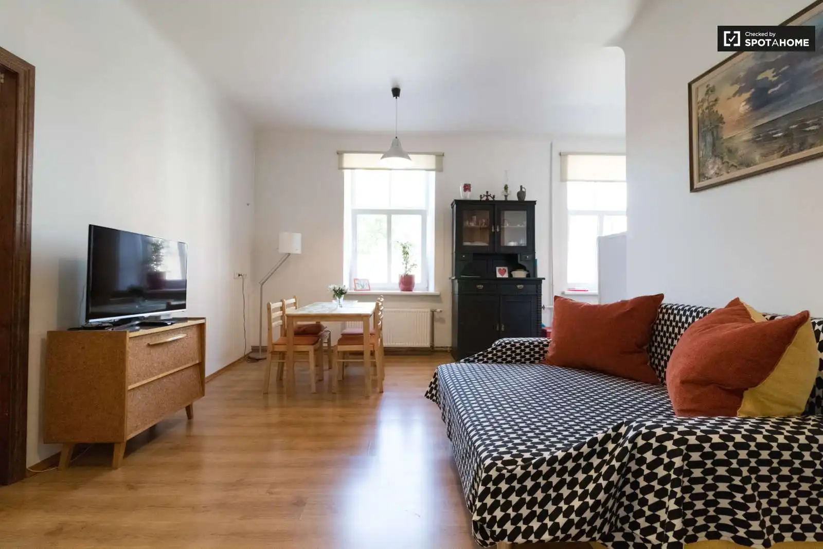 Sala de estar de Apartamento para compartir en La Pobla de Claramunt con Aire acondicionado, Calefacción y Terraza