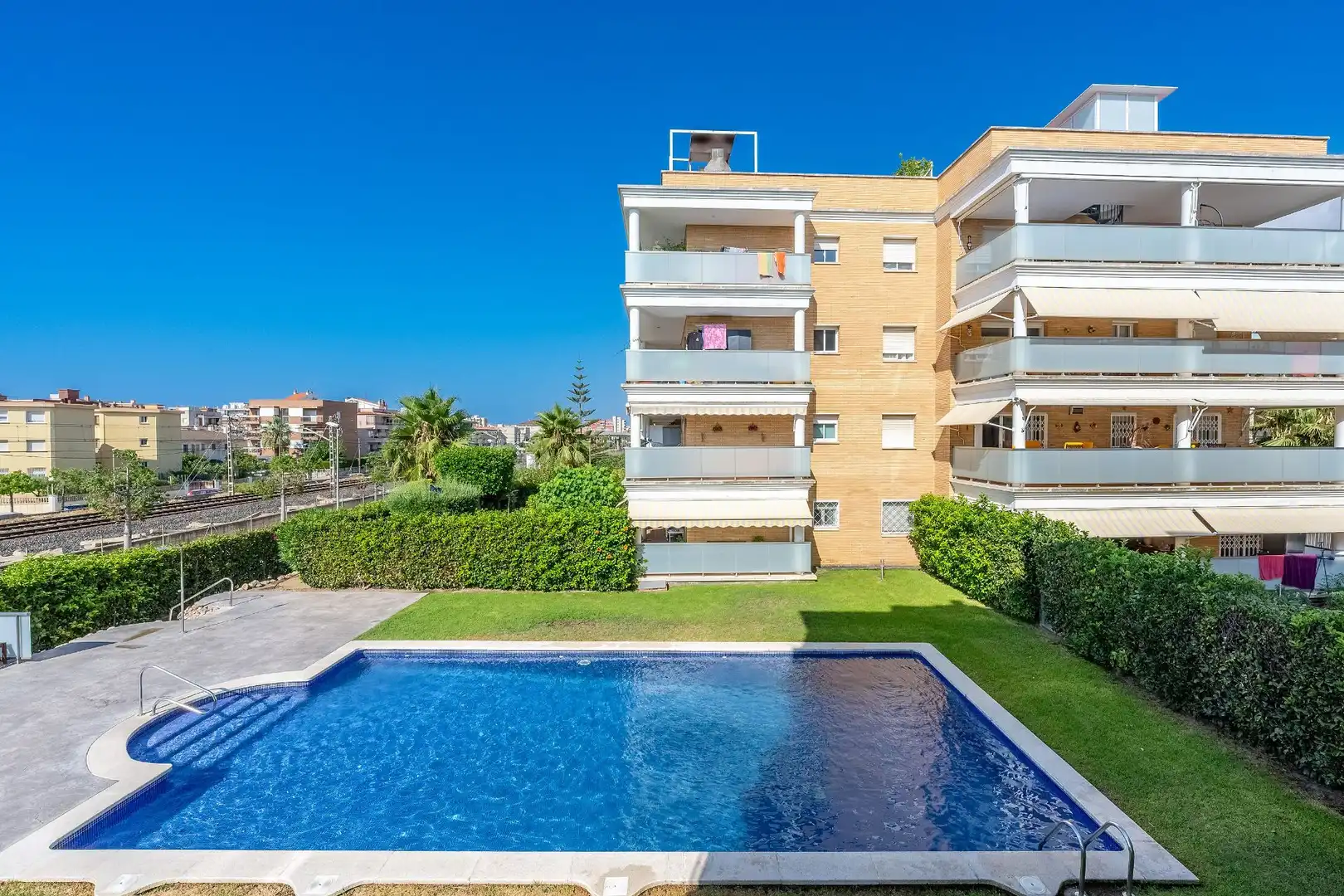 Swimming pool of Flat for sale in Prat de Cunit