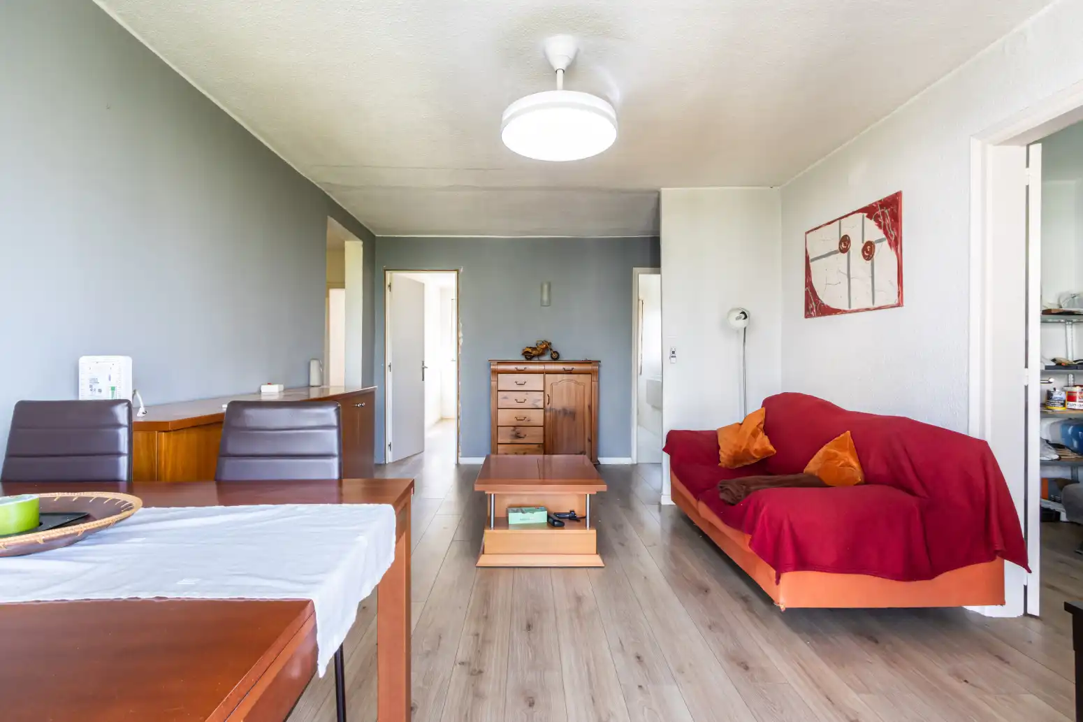 Sala d'estar de Pis en venda en Terrassa amb Parquet i Balcó