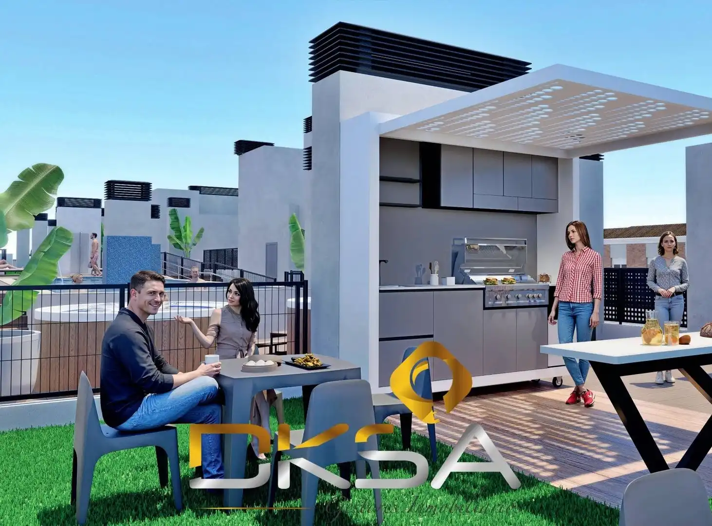 Terraza de Piso en venta en Castellón de la Plana / Castelló de la Plana con Aire acondicionado, Calefacción y Jardín privado