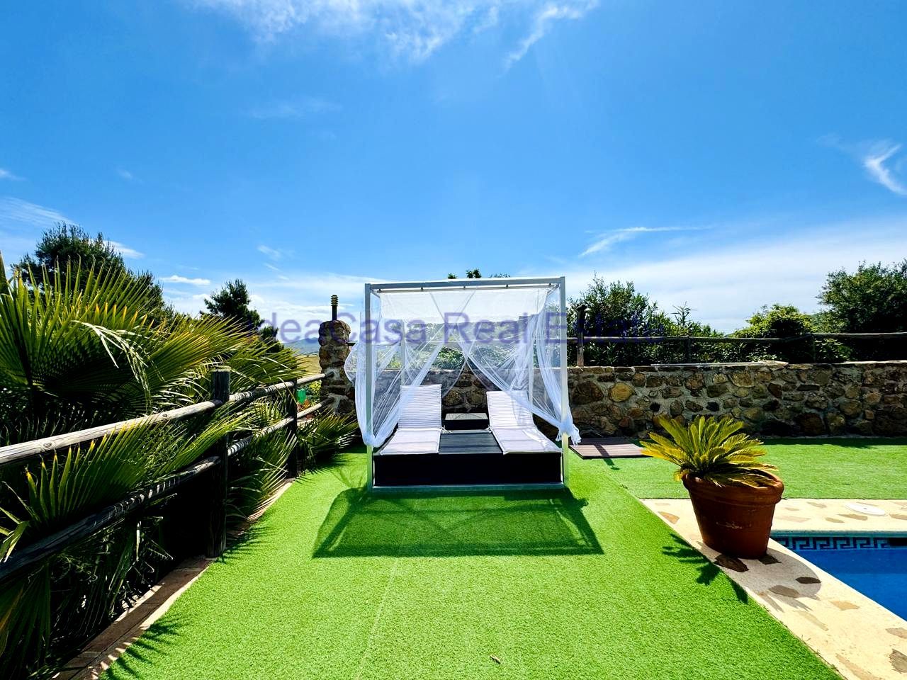 Terraza de Finca rústica en venta en Villanueva de la Concepción con Aire acondicionado, Jardín privado y Terraza