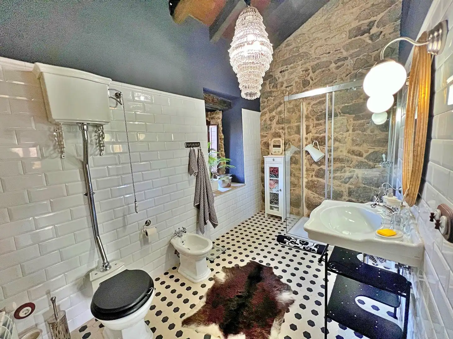 Baño de Casa o chalet de alquiler en Lugo con Calefacción, Jardín privado y Amueblado