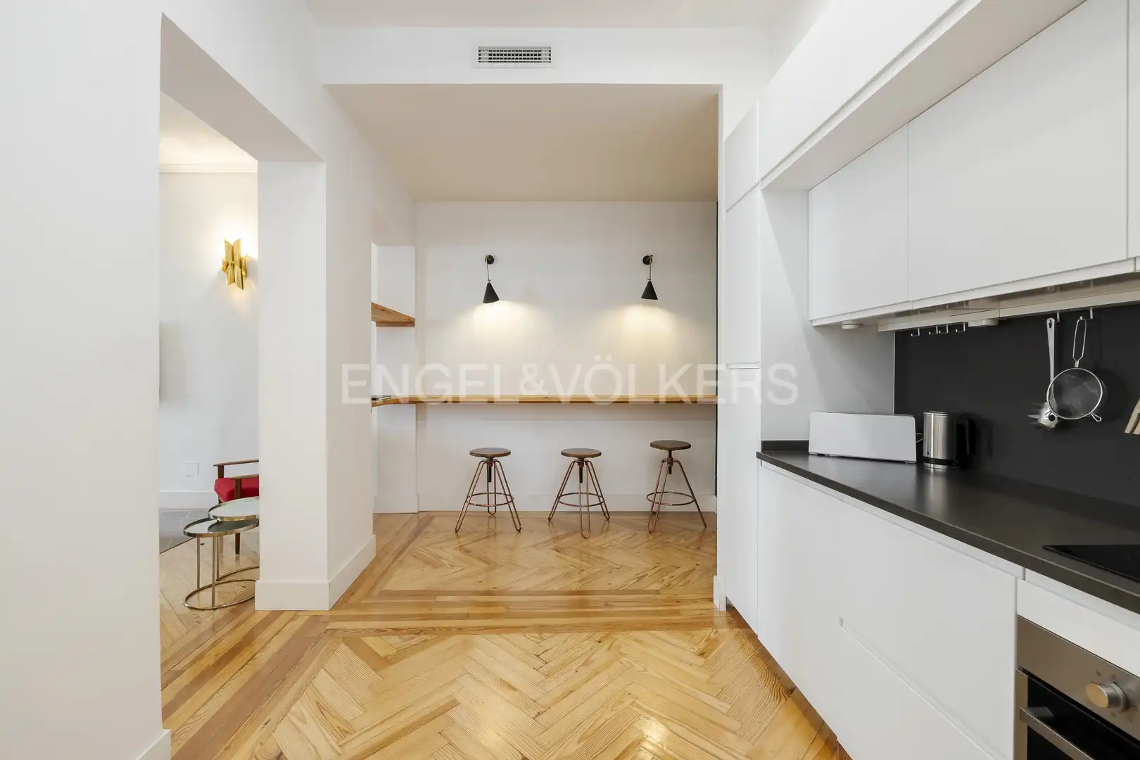Cuina de Pis de lloguer en Madrid amb Aire condicionat, Calefacció i Parquet