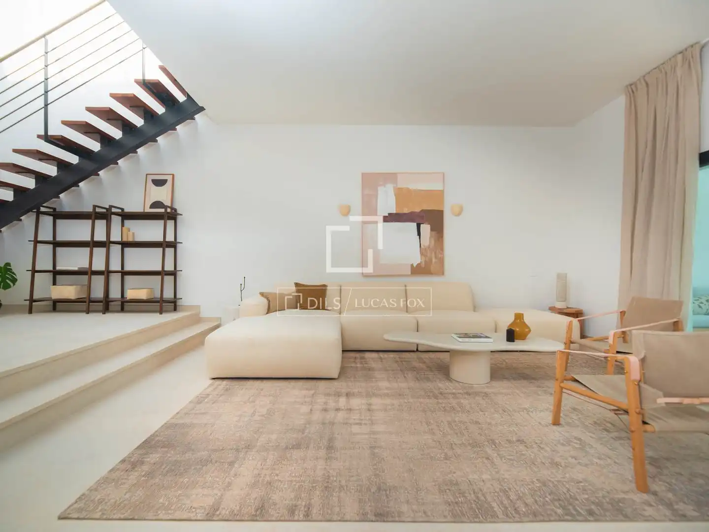 Sala d'estar de Casa o xalet en venda en Sant Josep de sa Talaia amb Aire condicionat, Jardí privat i Terrassa
