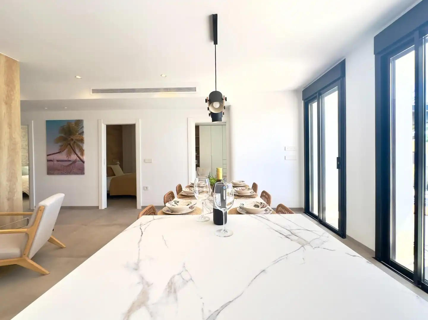 Menjador de Apartament en venda en San Pedro del Pinatar amb Aire condicionat, Terrassa i Traster