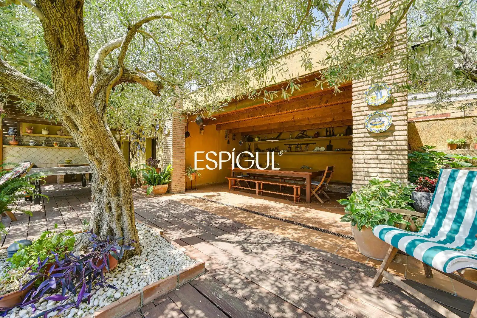 Jardín de Casa o chalet en venta en Mont-ras con Aire acondicionado, Calefacción y Parquet