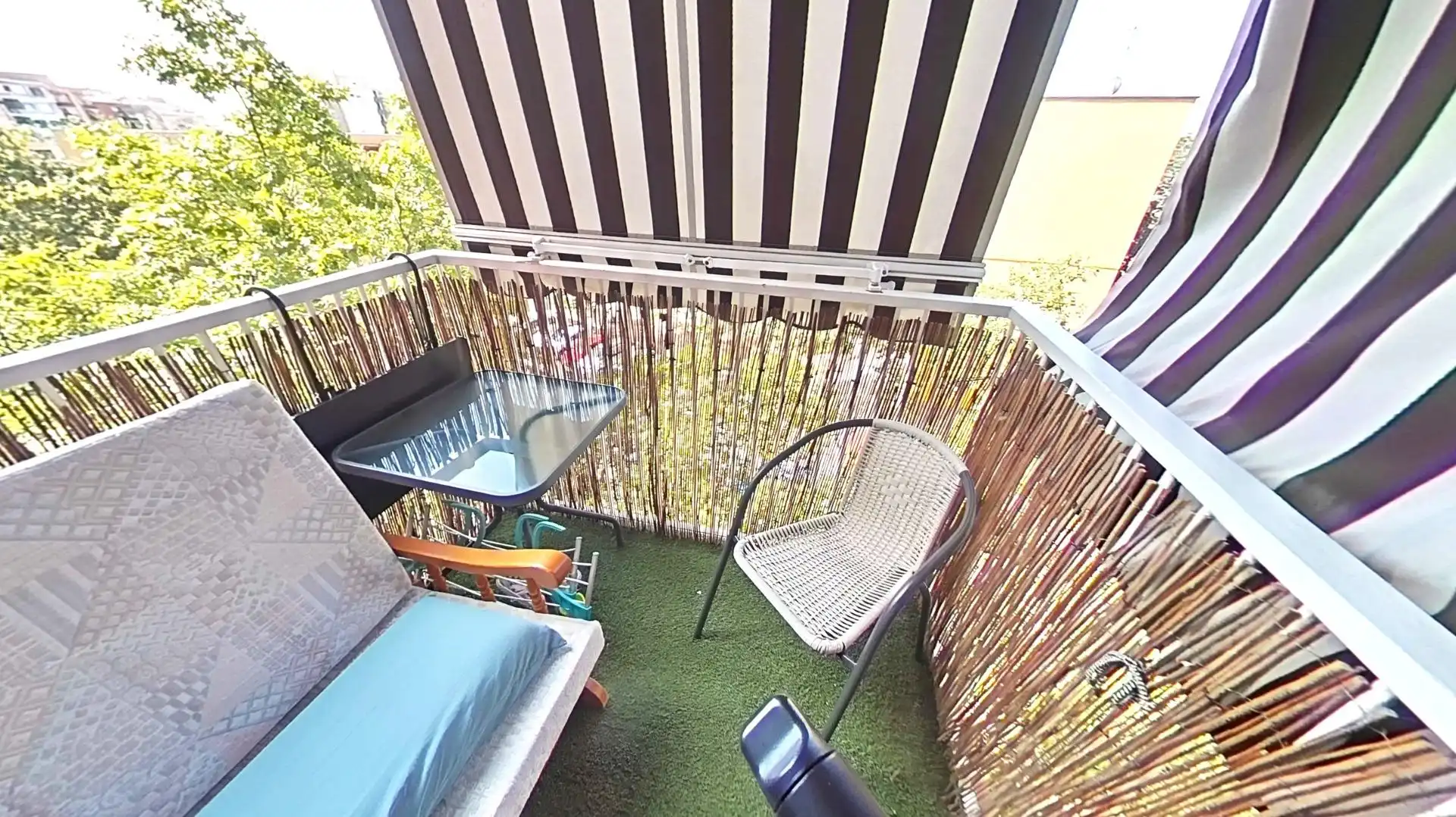 Terrasse von Wohnung zum Verkauf in Sabadell mit Heizung, Parkett und Balkon