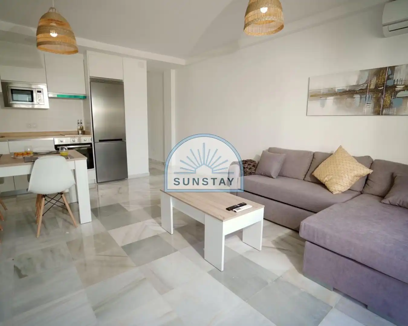 Exterior view of Flat for rent in Nerja  with Air Conditioner, Private garden and Terrace
