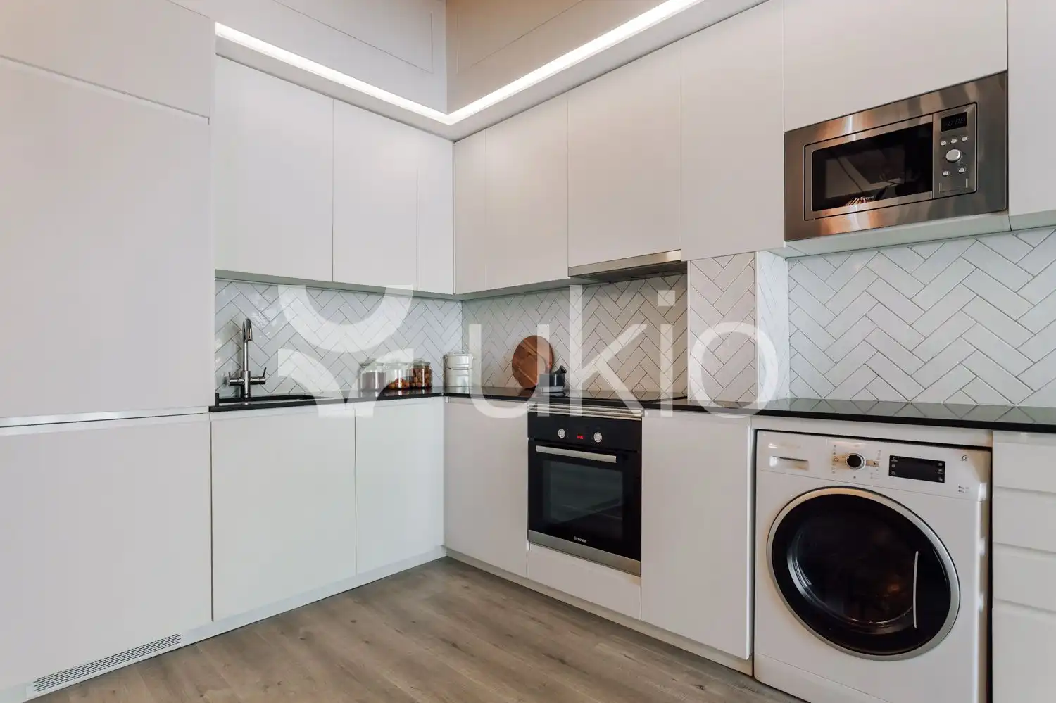 Kitchen of Apartments for rent in Barcelona  with Air Conditioner, Heating and Furnished