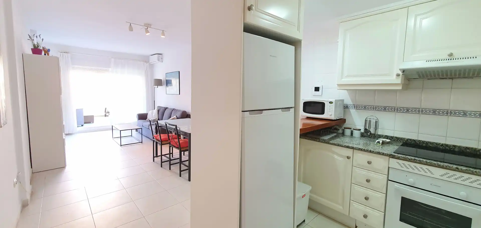 Cocina de Apartamento de alquiler en Dénia con Aire acondicionado, Calefacción y Terraza