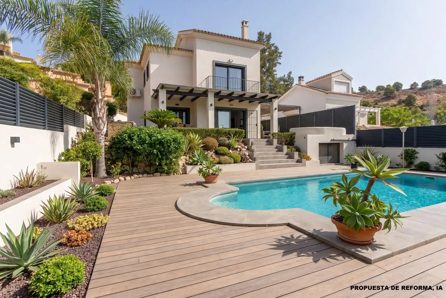 Terraza de Casa o chalet en venta en Málaga con Aire acondicionado, Jardín privado y Terraza