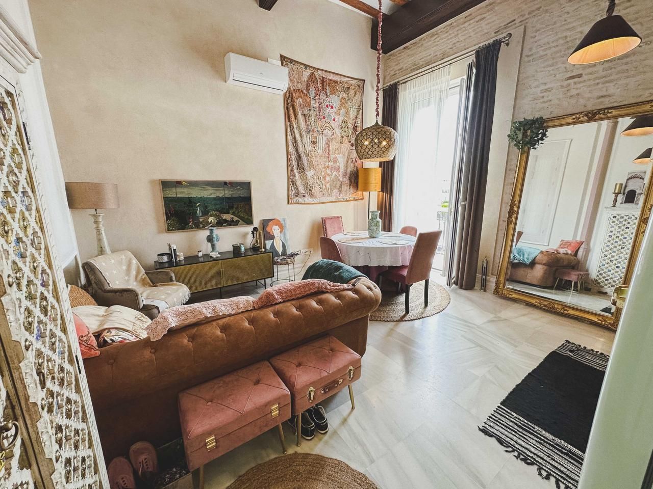 Living room of Flat for sale in  Cádiz Capital  with Air Conditioner, Heating and Balcony