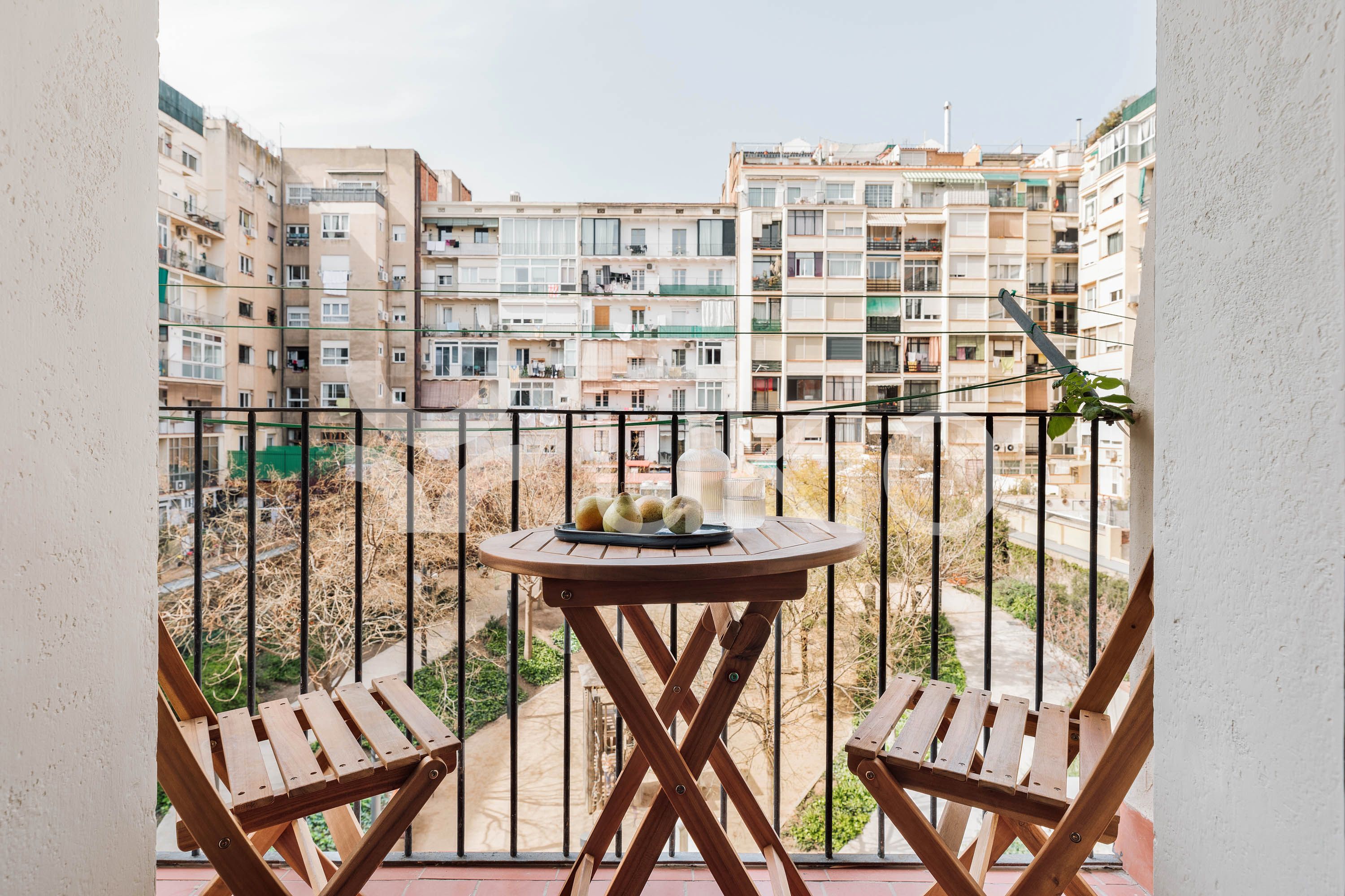Terrassa de Apartament de lloguer en  Barcelona Capital amb Aire condicionat, Calefacció i Moblat