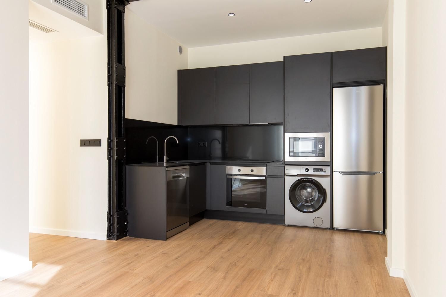 Cocina de Piso de alquiler en  Zaragoza Capital con Aire acondicionado, Calefacción y Parquet
