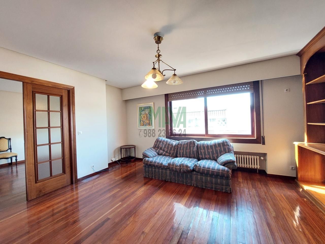 Living room of Flat for sale in Ourense Capital   with Heating, Parquet flooring and Storage room