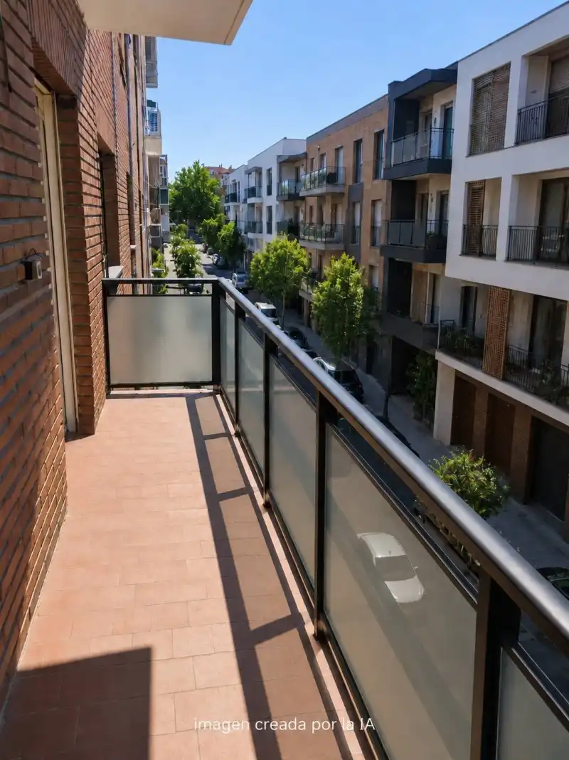 Balcony of Flat for sale in Madrid  with Private garden, Terrace and Balcony