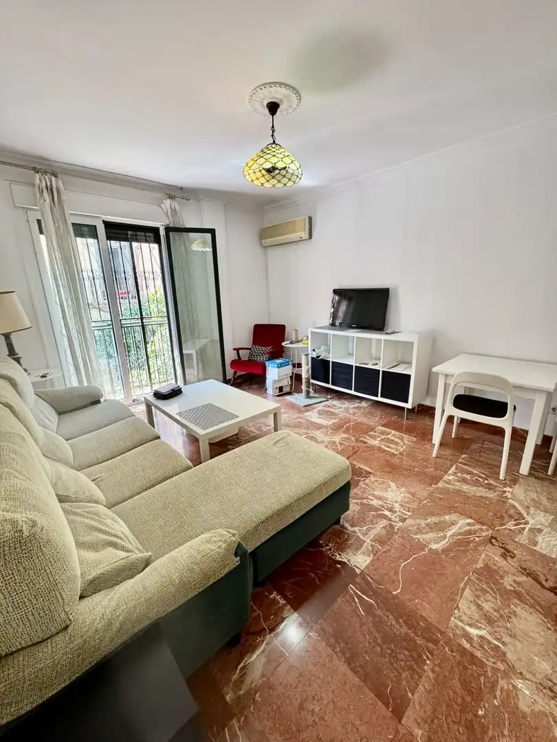 Sala de estar de Piso de alquiler en Sevilla con Aire acondicionado y Balcón
