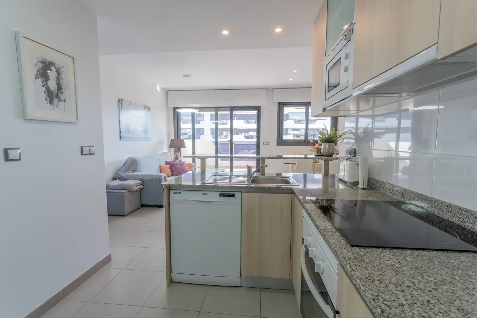 Cocina de Apartamento en venta en Elche / Elx con Calefacción, Terraza y Piscina
