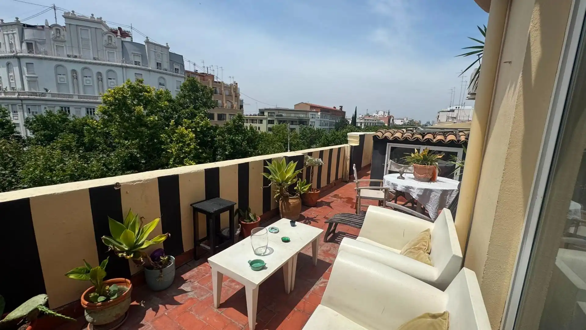 Terrassa de Àtic de lloguer en Valencia amb Aire condicionat, Calefacció i Parquet