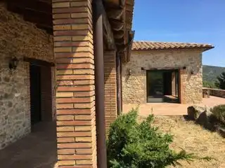Vista exterior de Finca rústica en venda en Terrades amb Aire condicionat, Jardí privat i Parquet