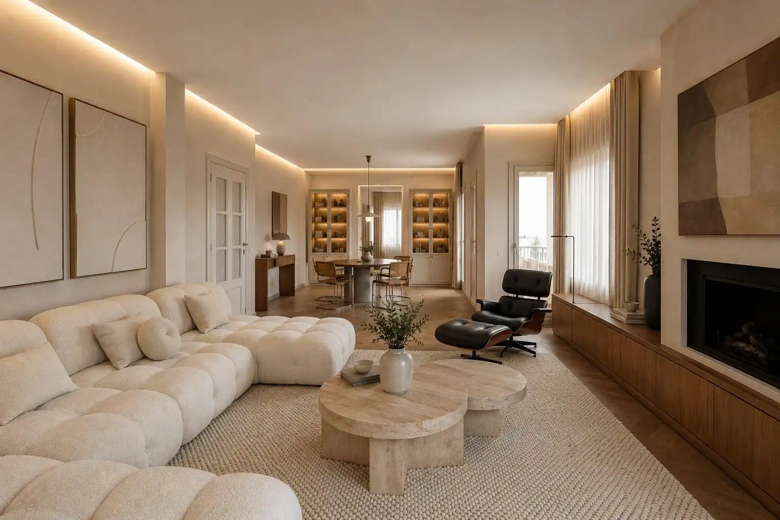 Living room of Houses for sale in Sant Just Desvern  with Air Conditioner, Heating and Private garden