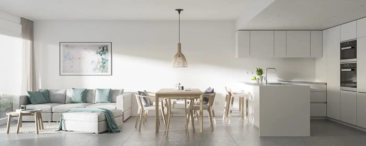 Comedor de Apartamento en venta en Villajoyosa / La Vila Joiosa con Aire acondicionado, Jardín privado y Terraza