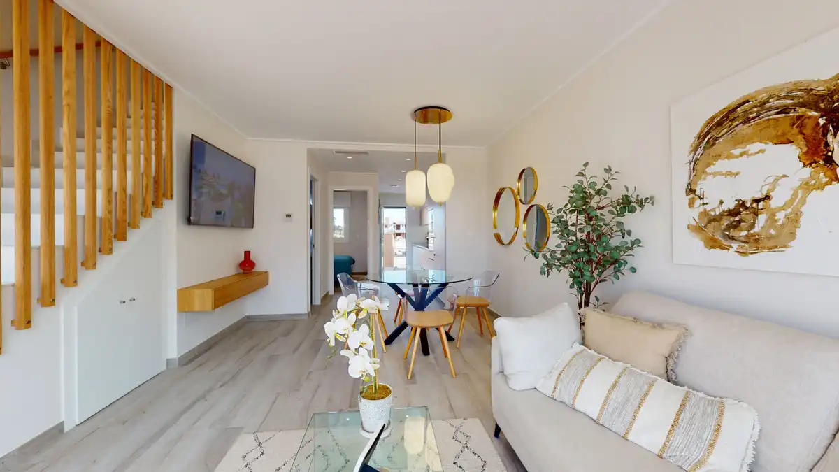 Sala de estar de Casa adosada en venta en Pilar de la Horadada