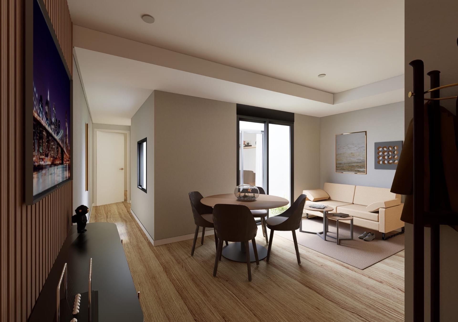 Living room of Planta baja for sale in Vilanova i la Geltrú  with Air Conditioner, Heating and Parquet flooring