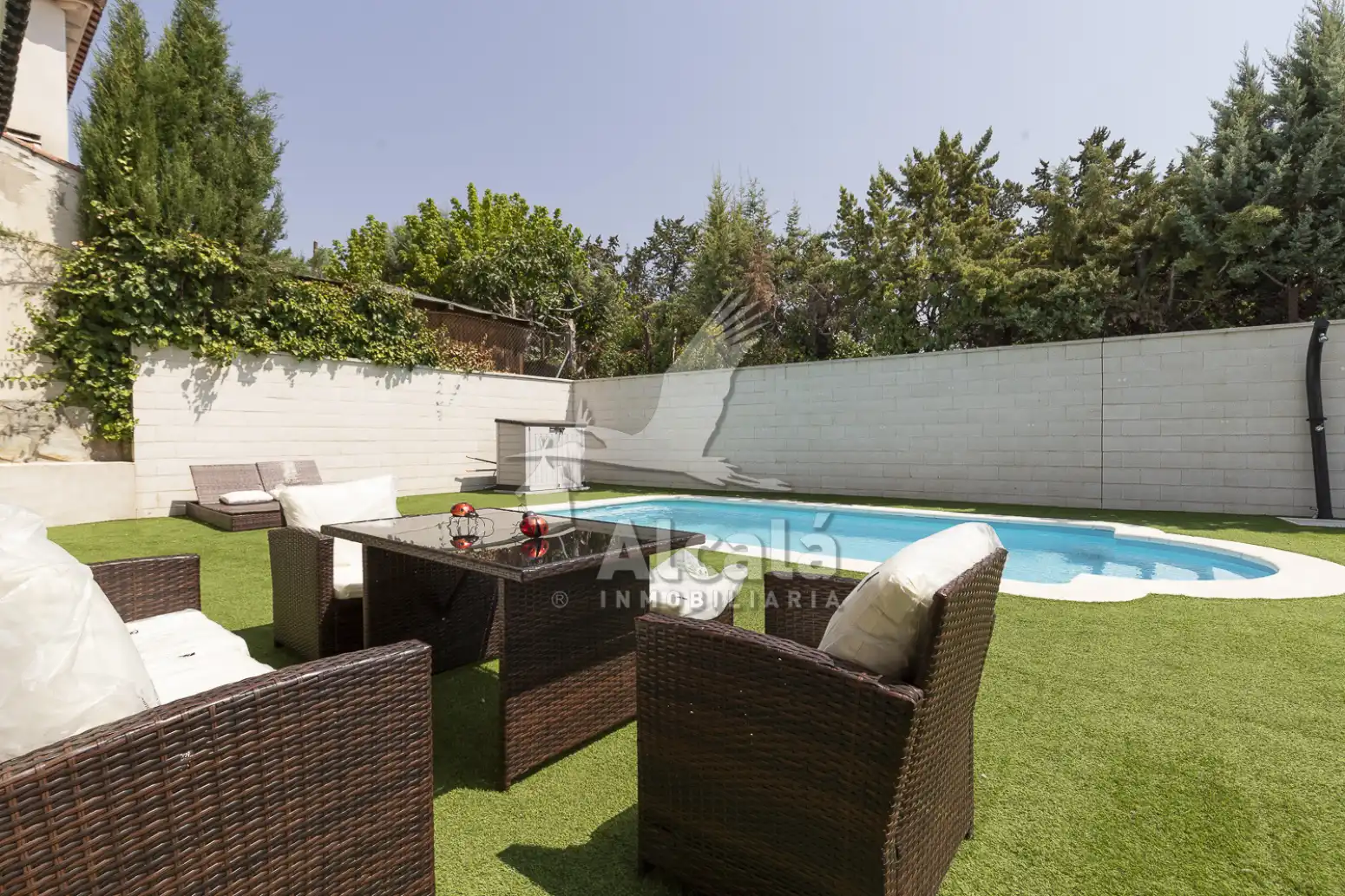 Terrassa de Casa o xalet en venda en Santa Olalla amb Aire condicionat, Calefacció i Piscina