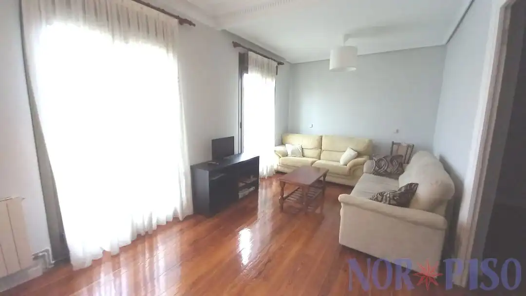 Living room of Flat for rent in Bilbao   with Heating, Furnished and Balcony