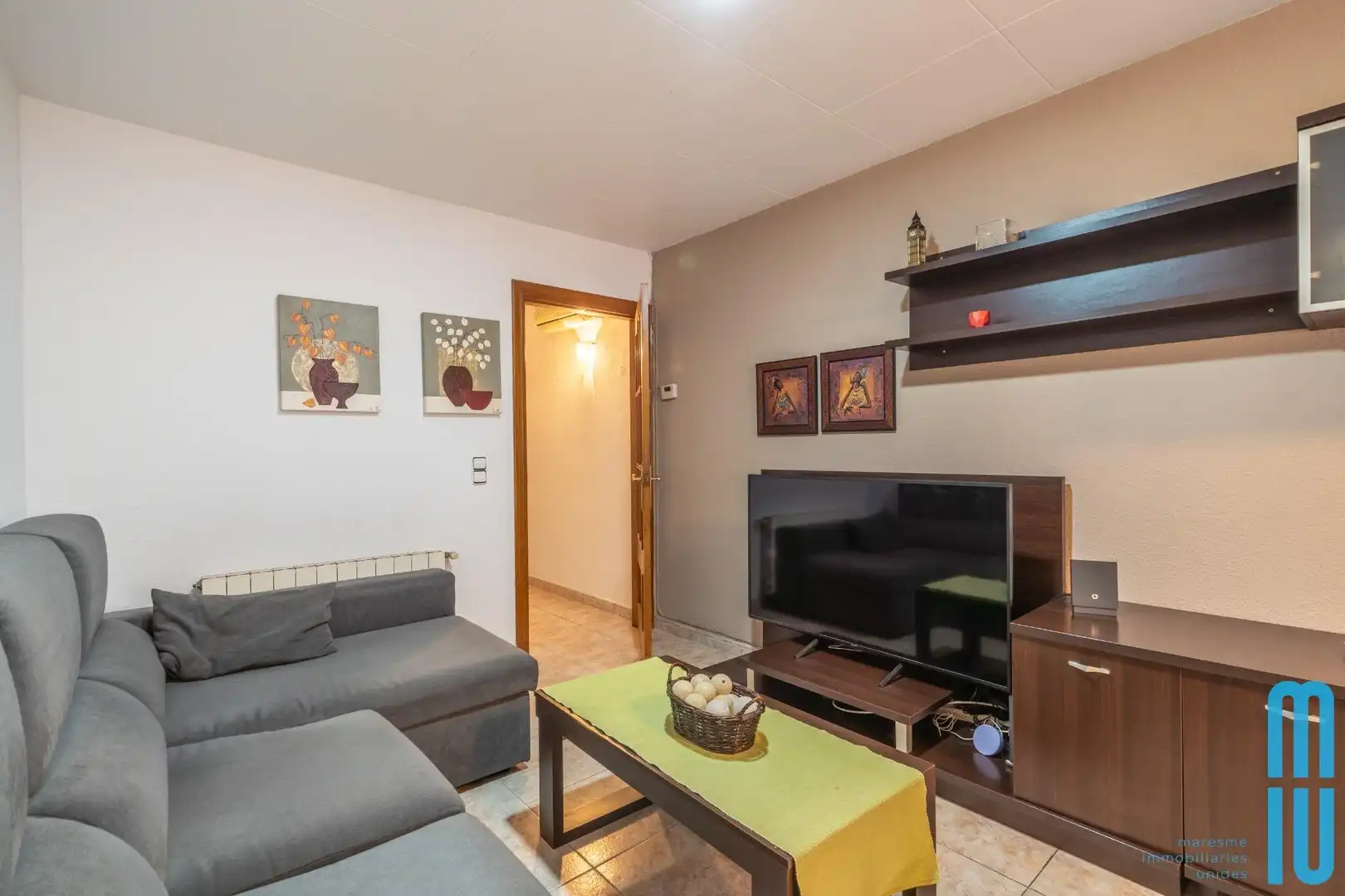 Sala de estar de Piso en venta en Mataró con Aire acondicionado, Calefacción y Balcón