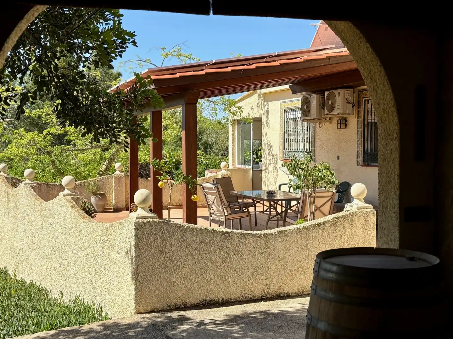 Terrassa de Casa o xalet en venda en Cheste amb Aire condicionat, Calefacció i Jardí privat