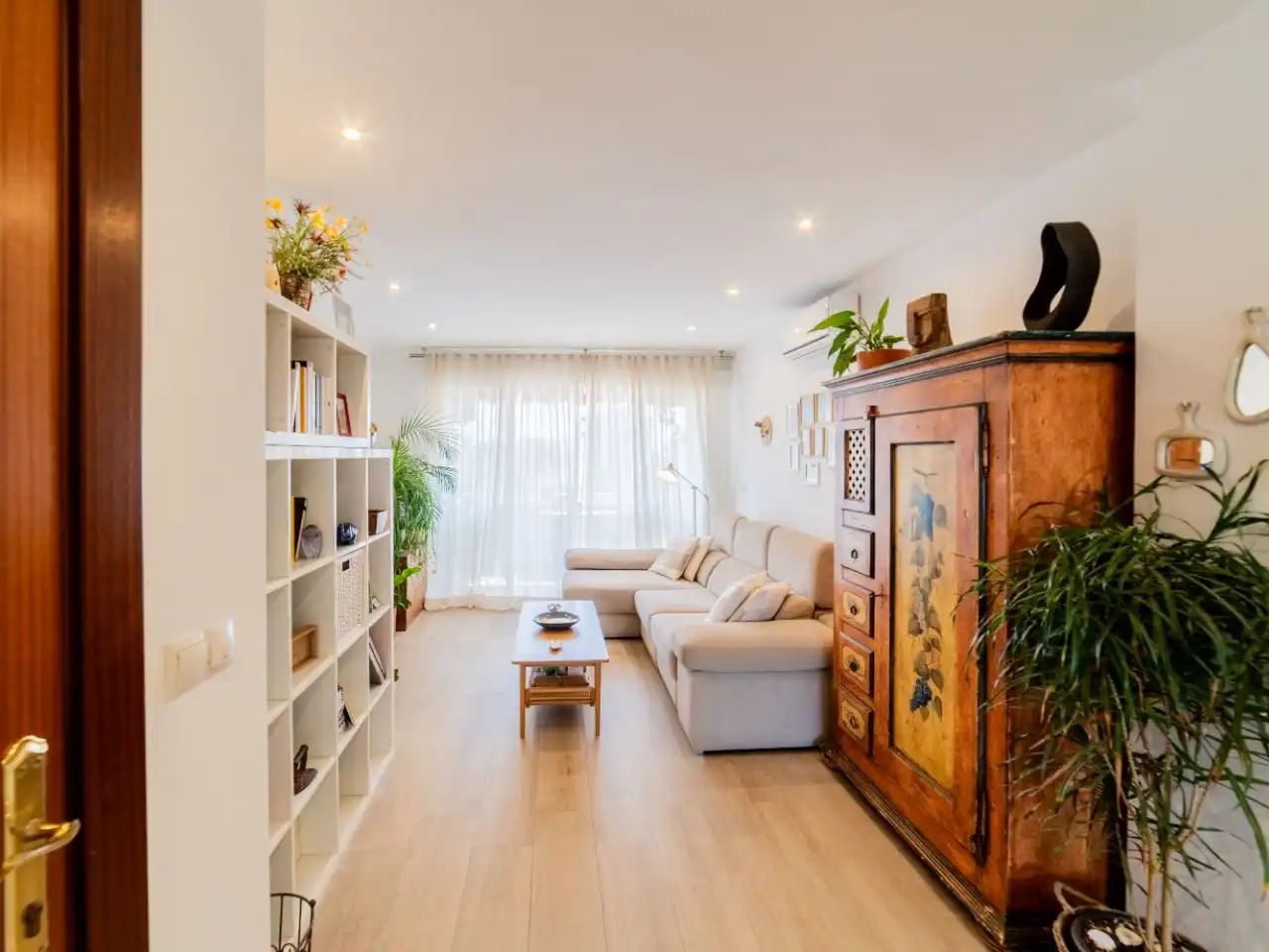Living room of Flat for sale in Málaga Capital  with Air Conditioner, Terrace and Balcony