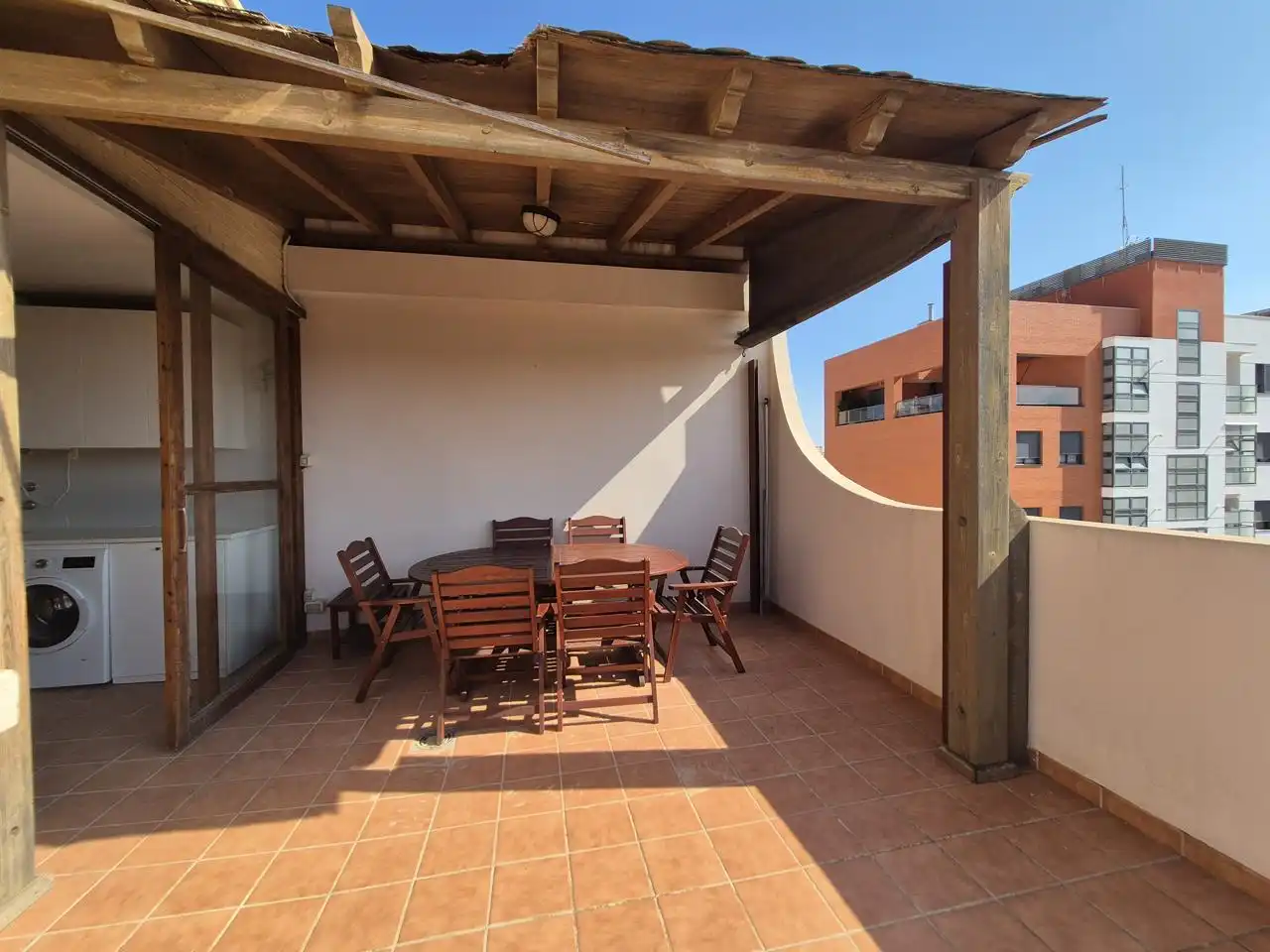 Terrassa de Pis de lloguer en Elche / Elx amb Aire condicionat, Calefacció i Piscina comunitària