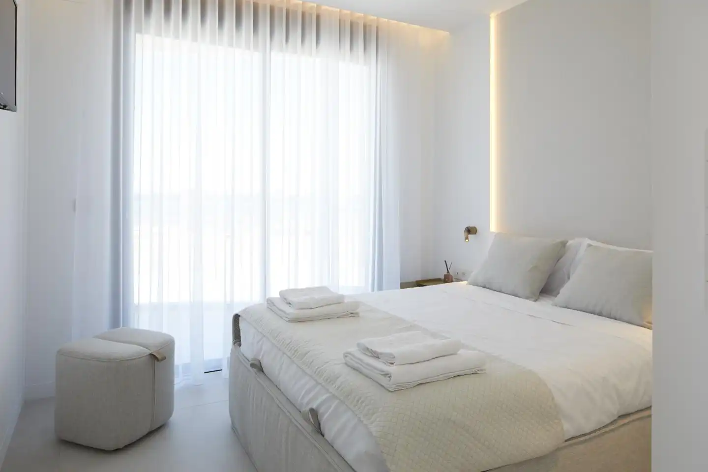 Habitación de Apartamento en venta en La Manga del Mar Menor con Aire acondicionado, Calefacción y Jardín privado