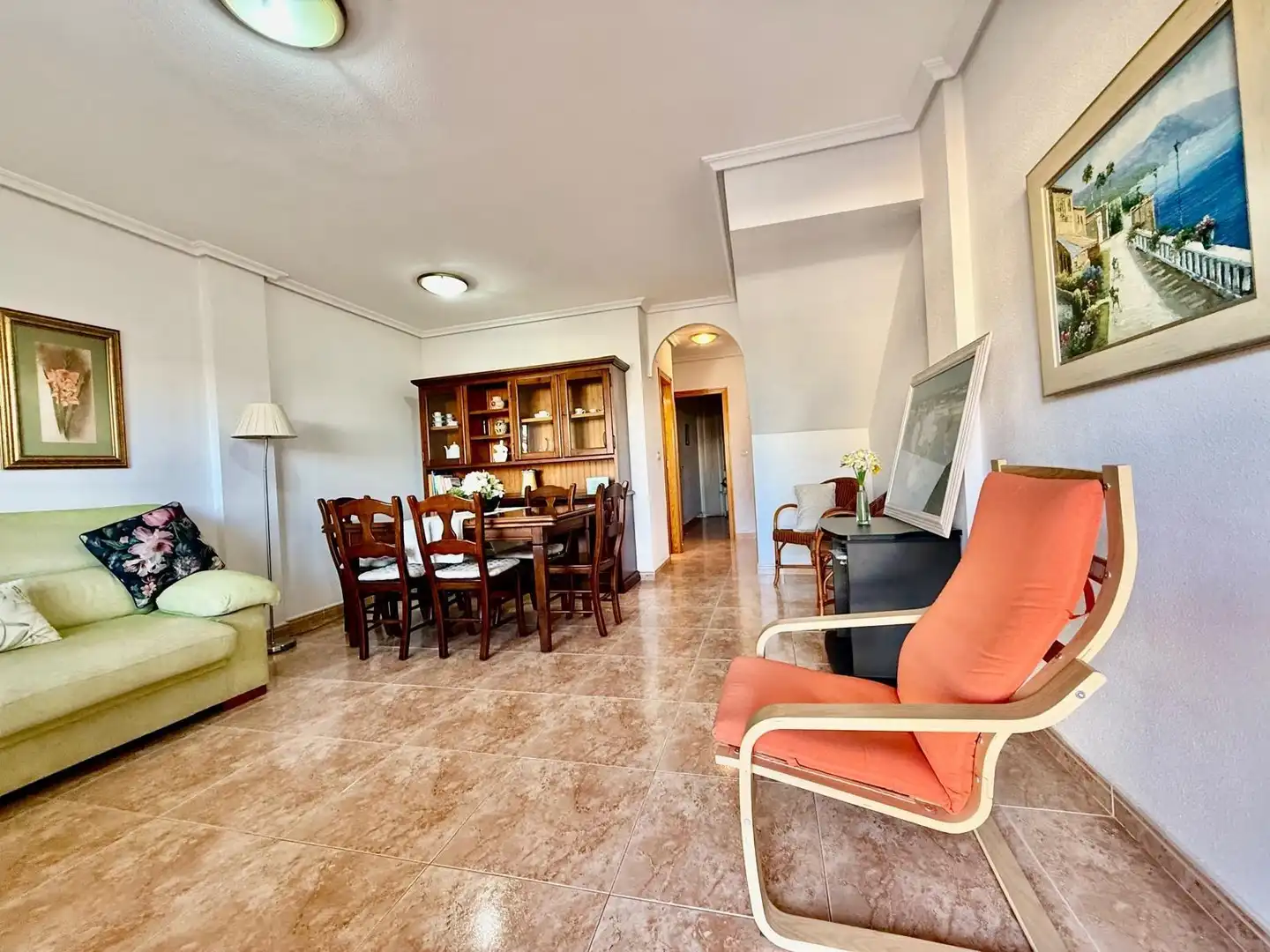 Sala de estar de Casa adosada en venta en Pilar de la Horadada con Aire acondicionado, Calefacción y Jardín privado