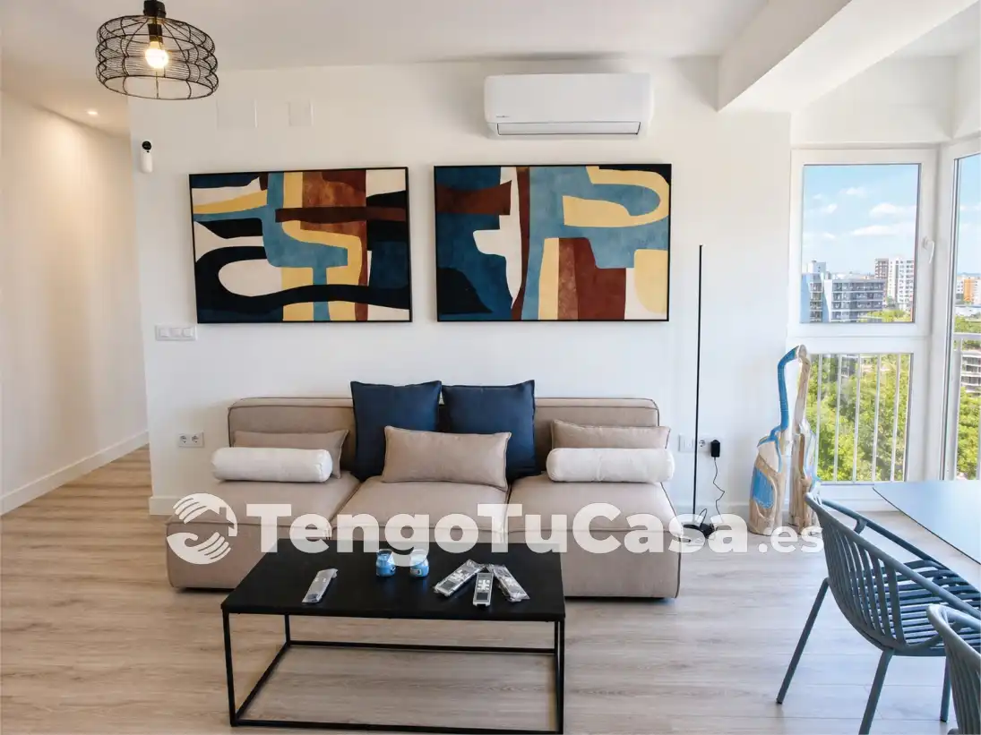 Wohnzimmer von Wohnung zum Verkauf in Madrid mit Klimaanlage, Heizung und Parkett