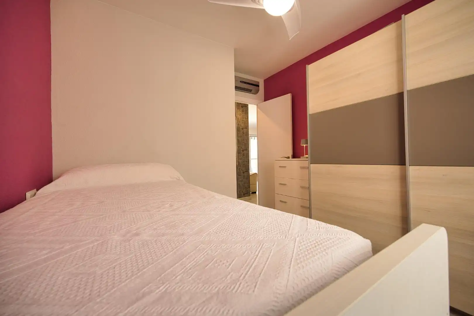 Schlafzimmer von Wohnungen zur Miete in El Campello mit Klimaanlage, Terrasse und Möbliert