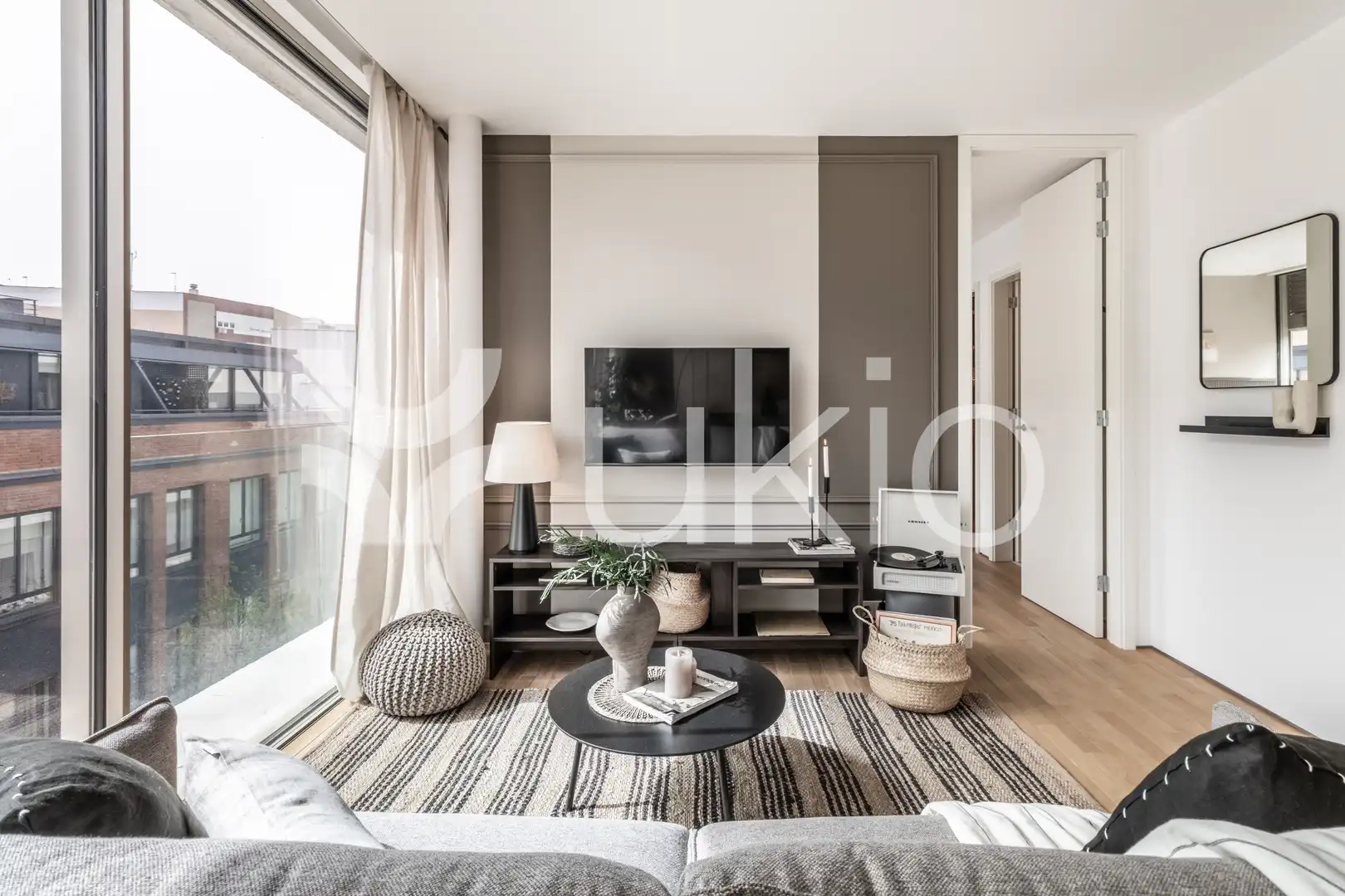 Wohnzimmer von Wohnungen zur Miete in Madrid mit Klimaanlage, Heizung und Möbliert